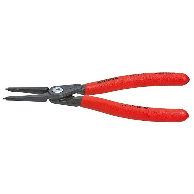 Knipex 48 11 J4 Pinza per Anelli di Sicurezza Interni Acciaio al Cromo Vanadio Lunghezza 320 mm colore Rosso