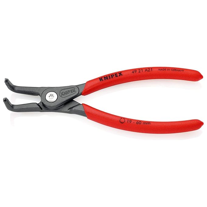 Knipex 49 21 A41 Pinze per Anelli di Sicurezza Esterni 90° Lunghezza 305 mm Materiale Acciaio al Cromo Vanadio colore Rosso Knipex 49 21 A41 Pinze per Anelli di Sicurezza Esterni 90° Lunghezza 305 mm Materiale Acciaio al Cromo Vanadio colore Rosso