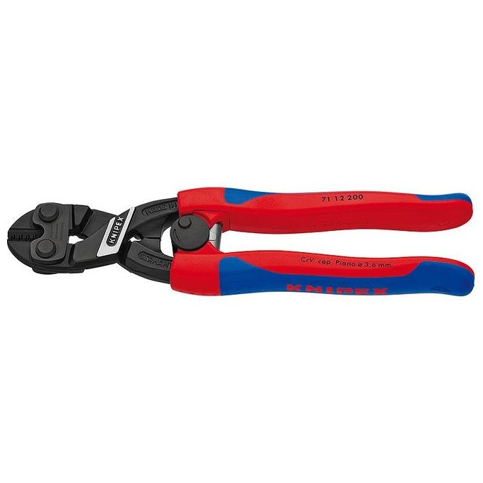 Knipex 71 12 200 CoBolt Tronchese Compatto Pinza per Tagliabulloni 200 mm acciaio cromo-vanadio colore Nero