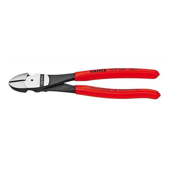 KNIPEX 74 01 250 Tronchese Laterale per Meccanica Tipo Forte Rivestito Resina Sintetica 160 mm colore Rosso