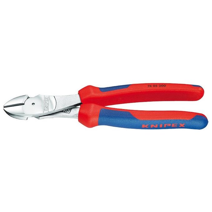 KNIPEX 74 05 200 Tronchese Laterale per Meccanica Tipo Forte con Manici Comfort 200 mm Capacita' di Taglio Fino a 4,2 mm per Filo Metallico Durezza Taglienti 64 HRC colore Nero KNIPEX 74 05 200 Tronchese Laterale per Meccanica Tipo Forte con Manici Comfort 200 mm Capacita' di Taglio Fino a 4,2 mm per Filo Metallico Durezza Taglienti 64 HRC colore Nero