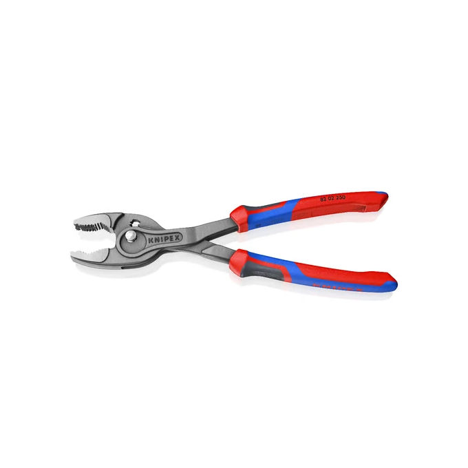 KNIPEX 82 02 250 TwinGrip Pinza a Presa Frontale e Laterale 7 Regolazioni Capacita' 5 27 mm colore Rosso-Blu
