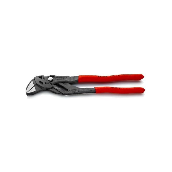 Knipex 86 01 250 Pinza e Chiave in un Unico Utensile 250 mm apertura max 52 mm acciaio cromo vanadio manici antiscivolo Knipex 86 01 250 Pinza e Chiave in un Unico Utensile 250 mm apertura max 52 mm acciaio cromo vanadio manici antiscivolo