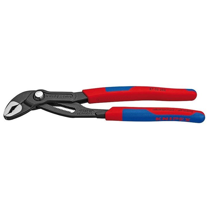 Knipex 87 02 250 Cobra Pinze per pompe dell'acqua autobloccanti con 25 posizioni di regolazione 250 mm colore Blu Rosso