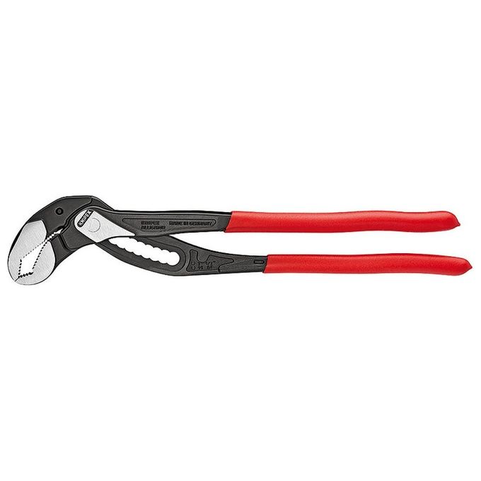 Knipex 88 01 400 Pinza Regolabile Alligator XL con 11 Posizioni di Regolazione Lunghezza 400 mm Diametro Massimo Tubo 90 mm colore Rosso-Nero