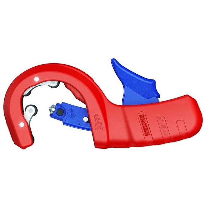 Knipex 90 23 01 BK DP50 Tagliatubi per tubi in plastica fino a 50 mm lama reversibile colore Blu Rosso