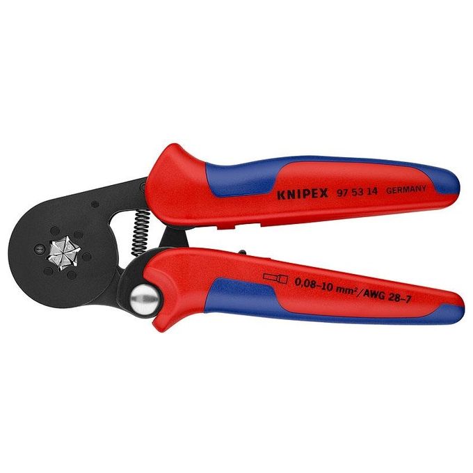 KNIPEX 97 53 14 Pinza per Terminali a Bussola Autocentrante con Impugnature Bicomponente 180 mm Capacita' 0,08 - 10 mm² colore Brunita KNIPEX 97 53 14 Pinza per Terminali a Bussola Autocentrante con Impugnature Bicomponente 180 mm Capacita' 0,08 - 10 mm² colore Brunita