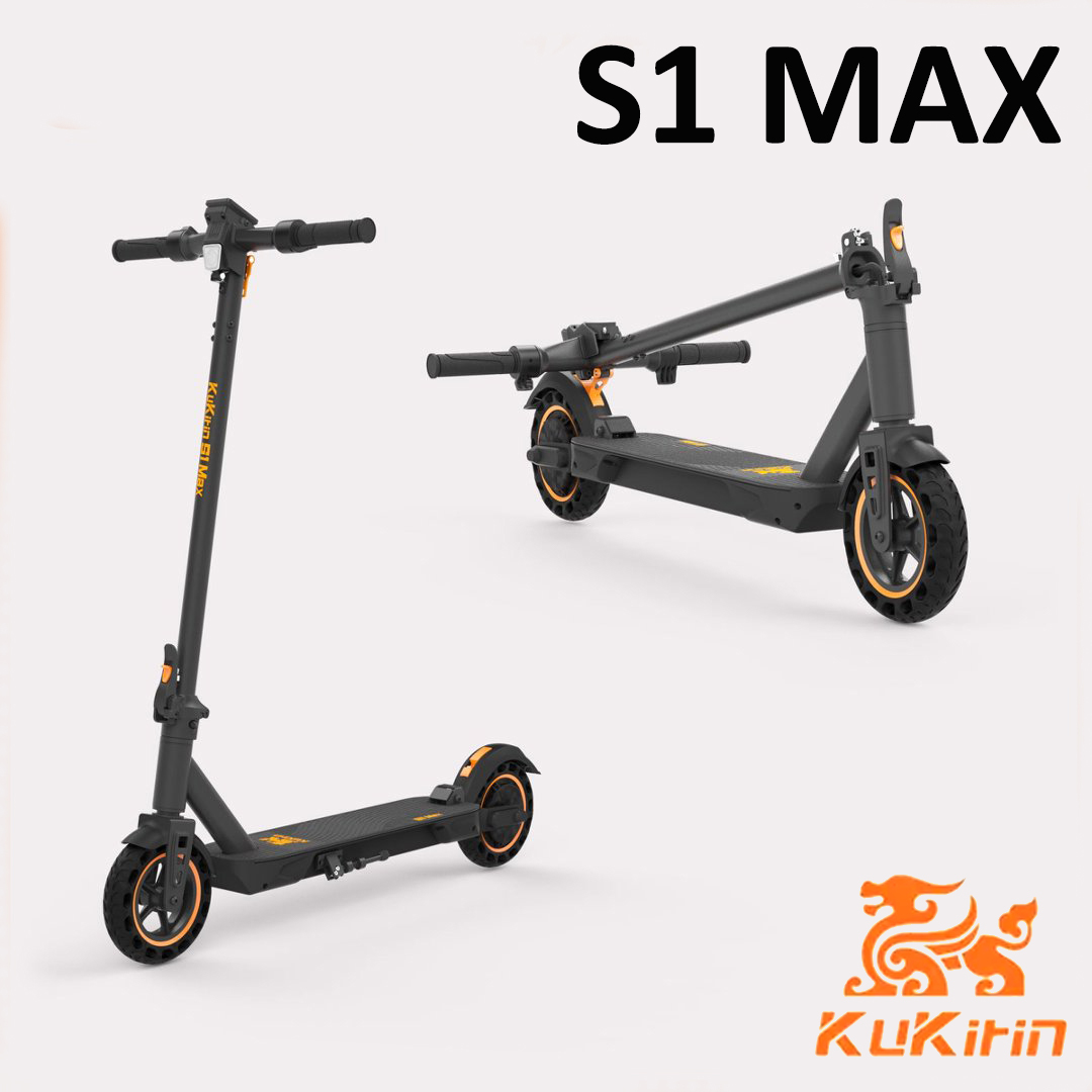KuKirin S1 Max Monopattino Elettrico Pieghevole per Adulti, Motore 350W, Batteria 36V 10.4AH, Pneumatici da 8 Pollici