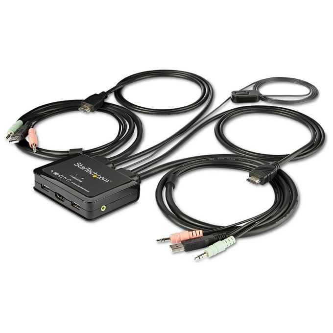 Kvm switch Hdmi a 2 Porte 4K 60Hz Black SV211HDUA4K