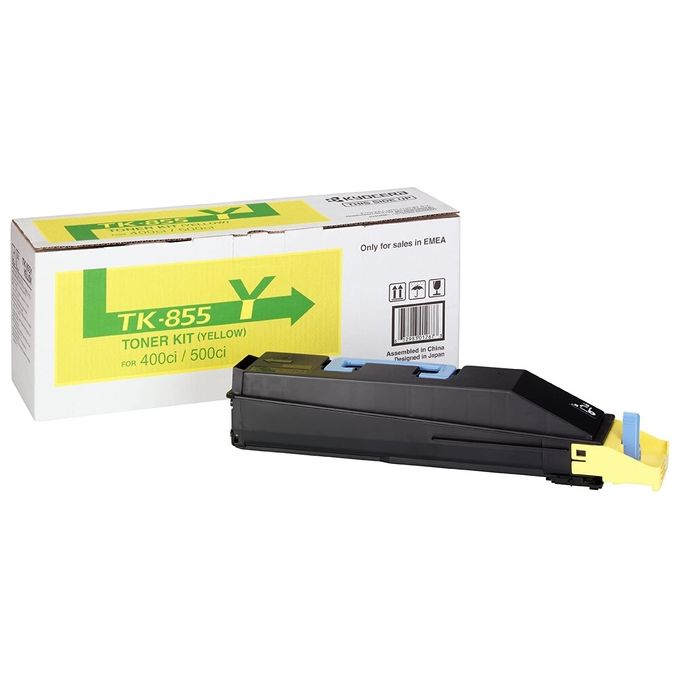 Kyocera 1T02H7BEU0 TK-855Y Toner Originale Laser Resa 18000 Pagine colore Giallo Kyocera 1T02H7BEU0 TK-855Y Toner Originale Laser Resa 18000 Pagine colore Giallo