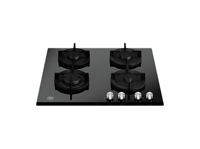 LA GERMANIA P604LAGGN PIANO COTTURA GAS, 4 zone di cottura, dimensioni: L 60,5 cm, P 52,5 piano in Vetroceramica, Nero