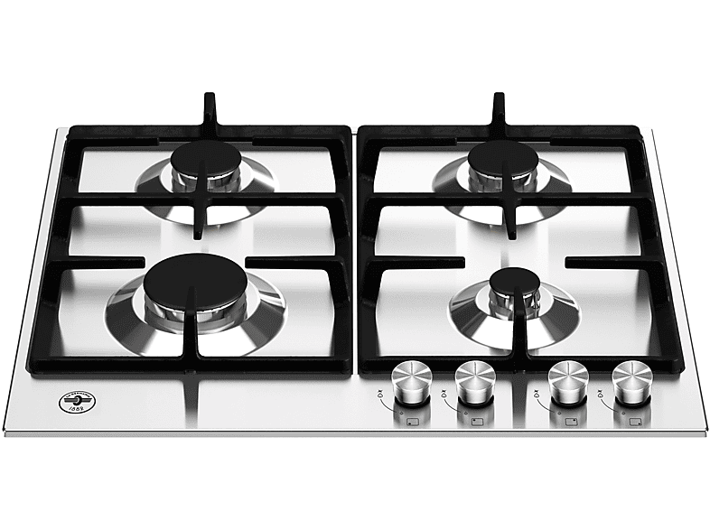 LA GERMANIA P604LAGX PIANO COTTURA GAS, 4 zone di cottura, dimensioni: L 60,2 cm, P 52,2 piano in Acciaio inossidabile, Inox