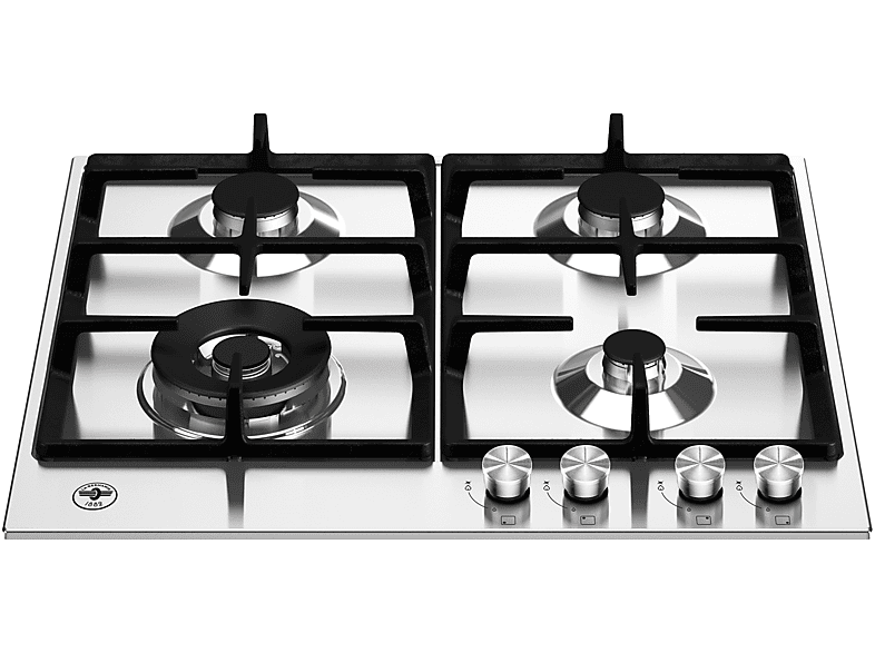 LA GERMANIA P604LLAGX PIANO COTTURA GAS, 4 zone di cottura, dimensioni: L 60,2 cm, P 52,2 piano in Acciaio inossidabile, Inox