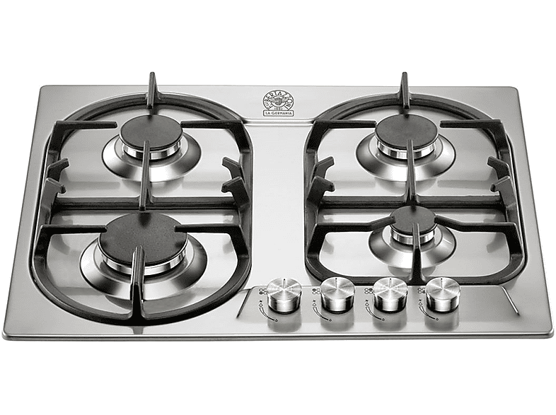 LA GERMANIA P6401D9X/19 PIANO COTTURA GAS, 4 zone di cottura, dimensioni: L 59 cm, P 50 piano in Acciaio inossidabile, Inox
