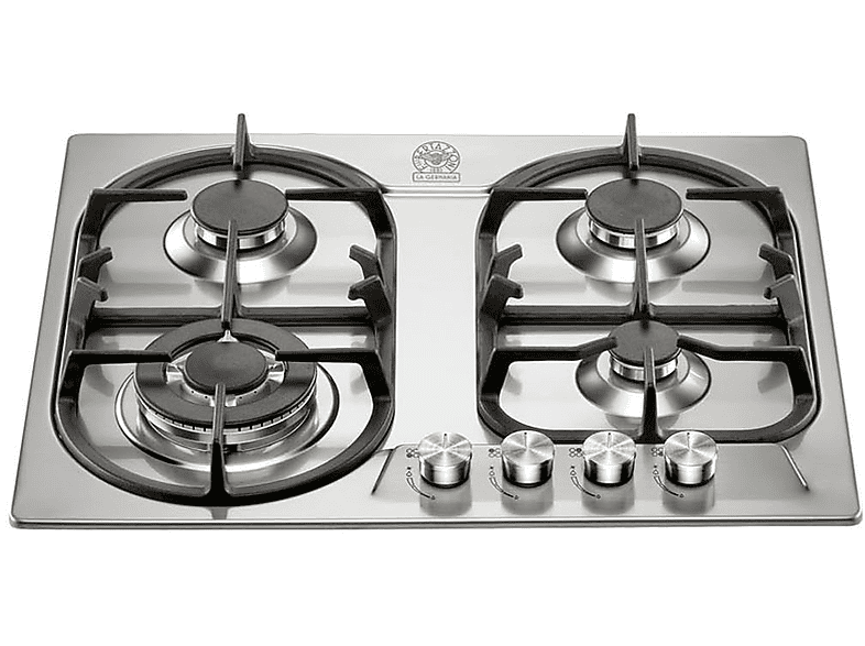 LA GERMANIA P6801D9X/19 PIANO COTTURA GAS, 4 zone di cottura, dimensioni: L 59 cm, P 50 piano in Acciaio inossidabile, Inox