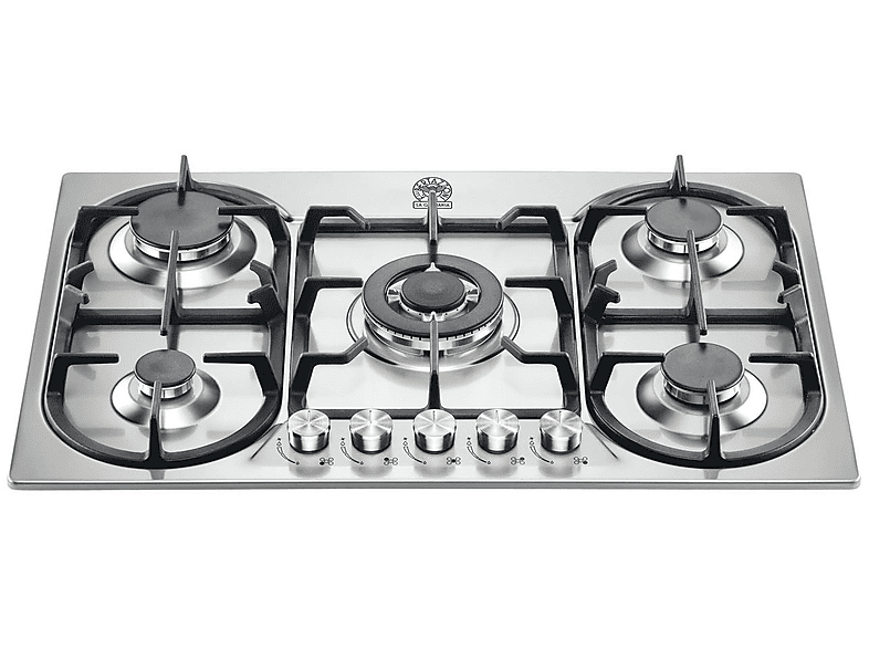 LA GERMANIA P7101D9X/19 PIANO COTTURA GAS, 5 zone di cottura, dimensioni: L 74 cm, P 50 piano in Acciaio inossidabile, Inox