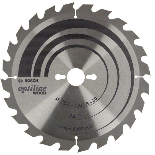 Lama Circolare Pro Wood, 254 X 2,8 X 30 Mm, T24
