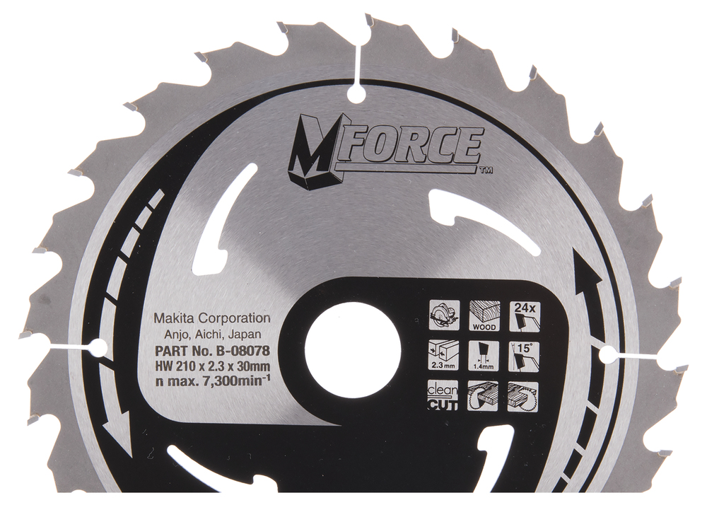 Lama Per Sega Circolare Makita, Mforce 210 X 30 Mm - 24 Denti