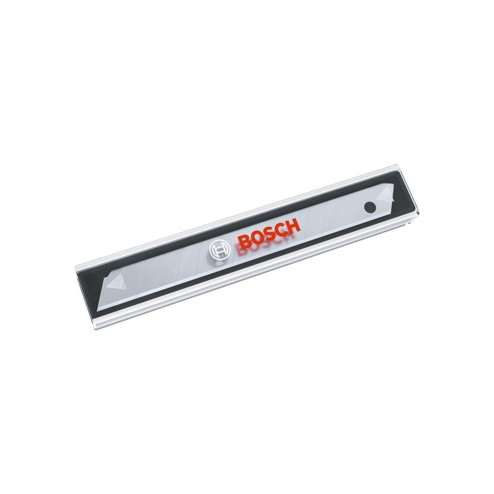 Lame Da Taglio Bosch 9 Mm Confezione 10 Acciaio Sk5 Trasparente