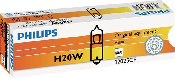 Lampada 12v 20w H20w Ba9s Philips Gl12025cp