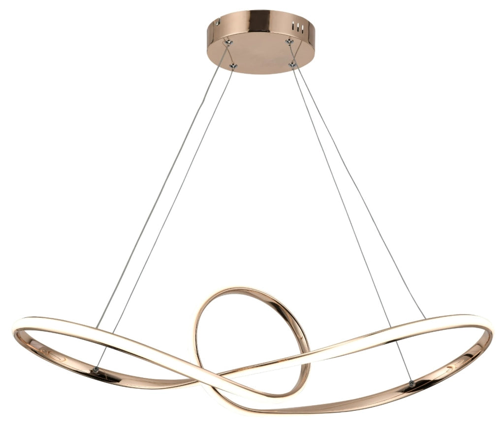 Lampada a sospensione Arlena Reality oro rosa LED 45W Lampada a sospensione Arlena Reality oro rosa LED 45W
