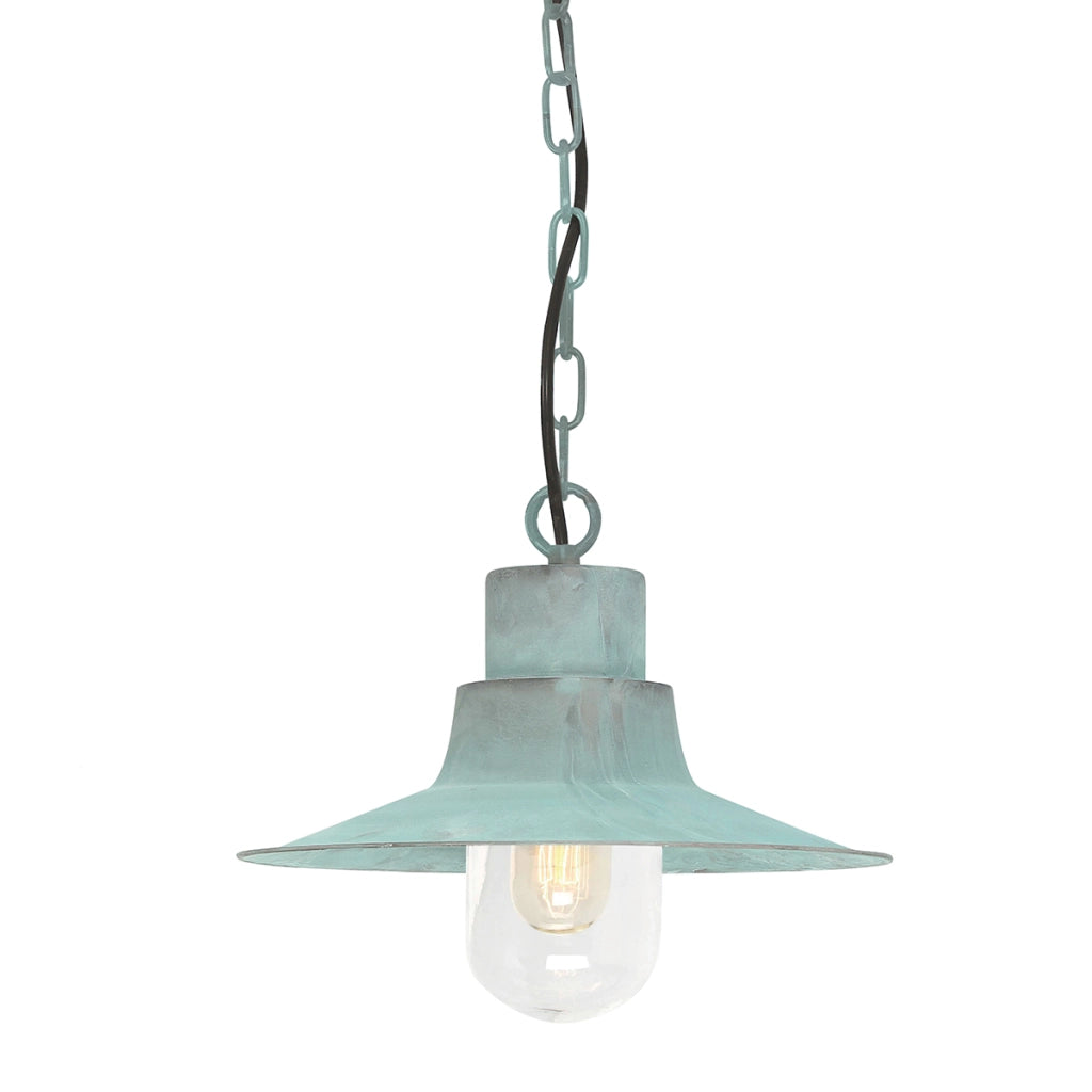 Lampada a sospensione esterna Sheldon Elstead verderame E27 Lampada a sospensione esterna Sheldon Elstead verderame E27