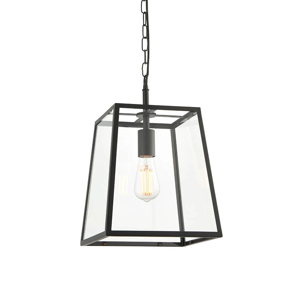 Lampada a sospensione industriale nera opaca E27 Endon Lampada a sospensione industriale nera opaca E27 Endon