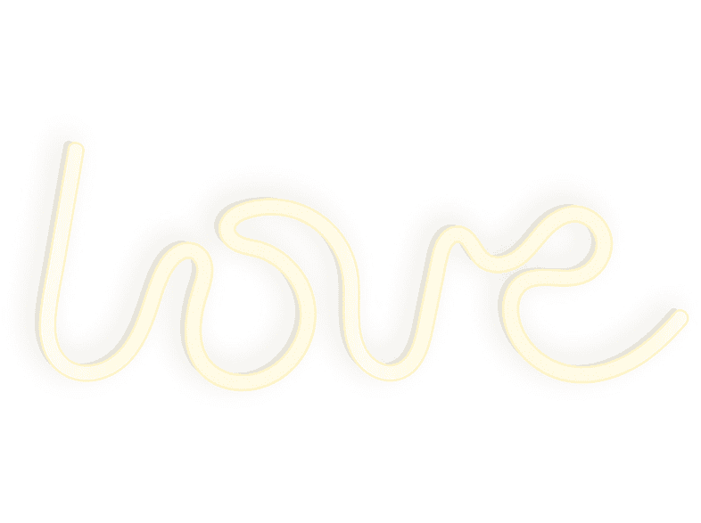 Lampada da parete LED TTEX Neon Love, Bianco