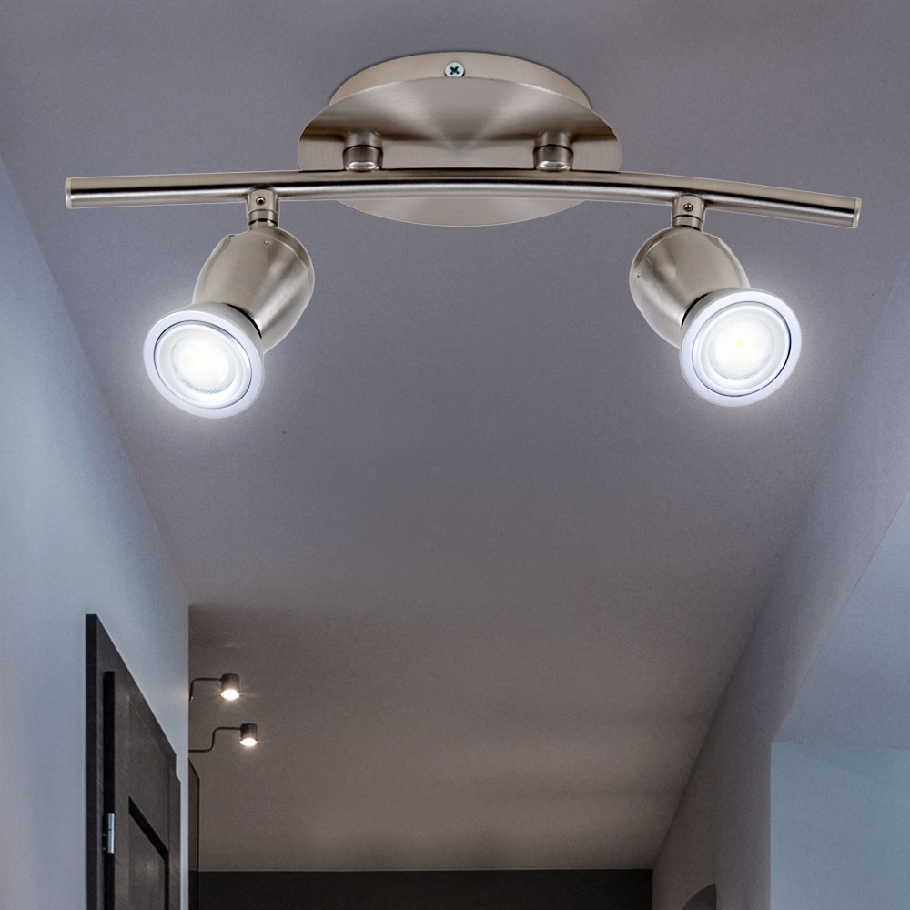 Lampada Da Soffitto Lampada Da Soffitto Lampada Spot Spotlight Lampada Da Soggiorno, Spot A 2 Fiamme Mobili, Cromo Opaco, 2x Led 4w 230lm Bianco Caldo, Lxh 32,6x9,9cm Lampada Da Soffitto Lampada Da Soffitto Lampada Spot Spotlight Lampada Da Soggiorno, Spot A 2 Fiamme Mobili, Cromo Opaco, 2x Led 4w 230lm Bianco Caldo, Lxh 32,6x9,9cm