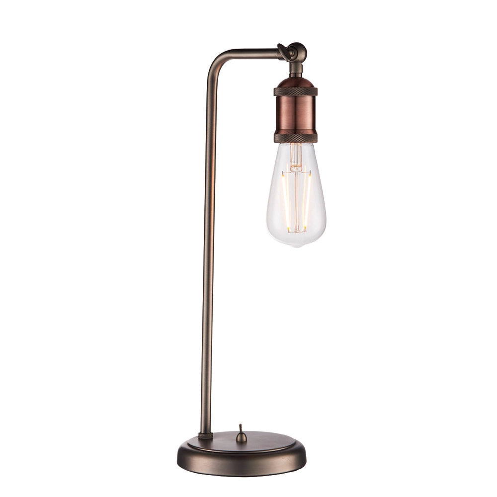 Lampada da tavolo industriale regolabile E27 Endon HAL""