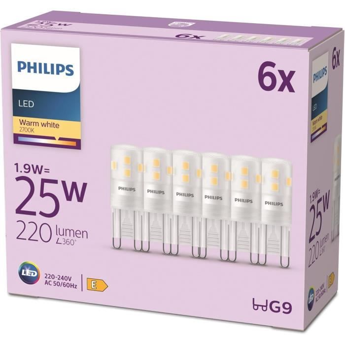 Lampada Philips G9 1.9w 2700k Bianco Caldo
