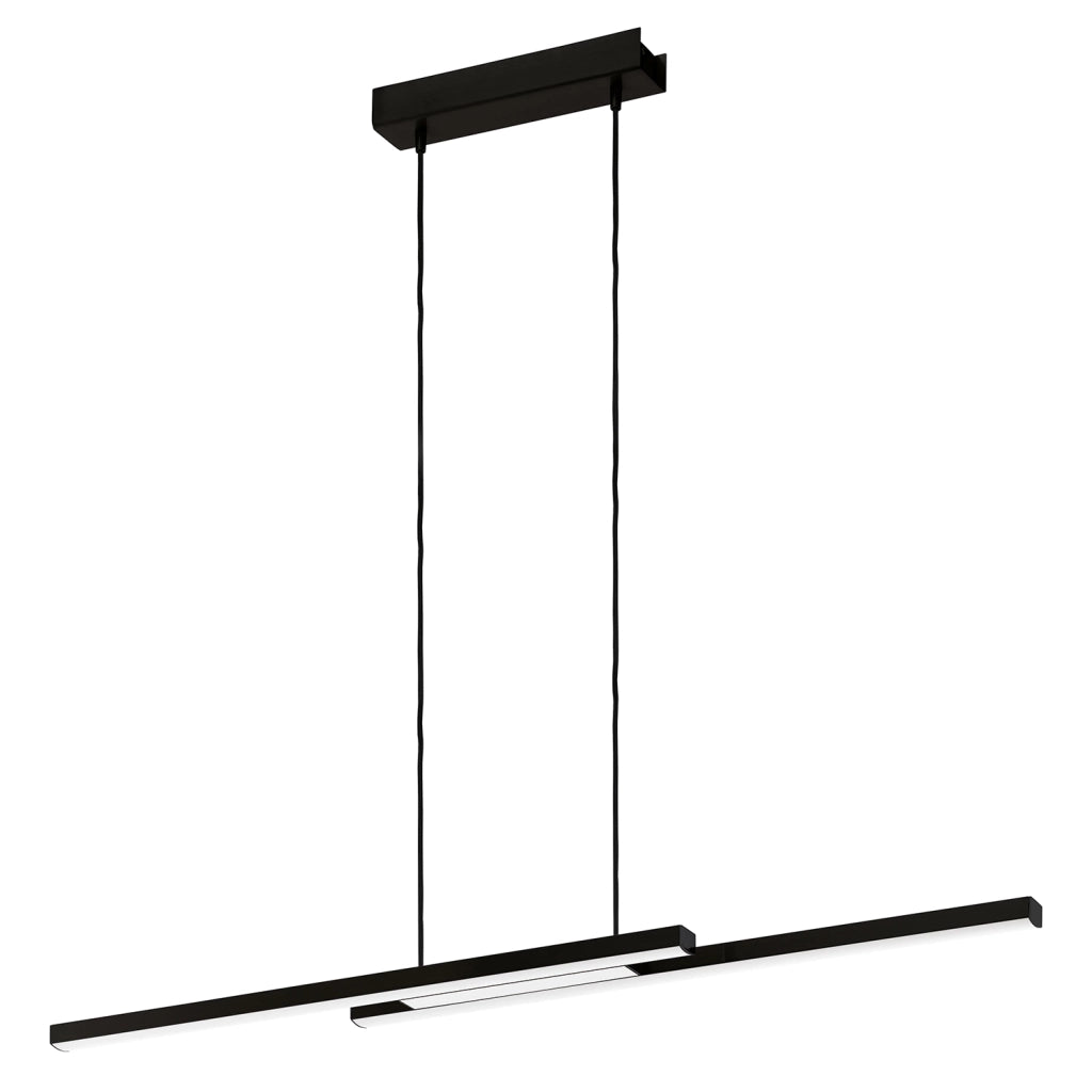 Lampadario Contemporaneo Fraioli-Z Alluminio Nero 2 Luci Led 17W 4800Lm Lampadario Contemporaneo Fraioli-Z Alluminio Nero 2 Luci Led 17W 4800Lm