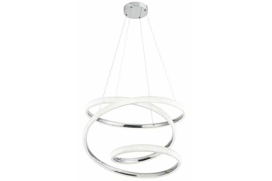 Lampadario glamour cromo Enzo LED 58W Ø70cm Reality Lampadario glamour cromo Enzo LED 58W Ø70cm Reality