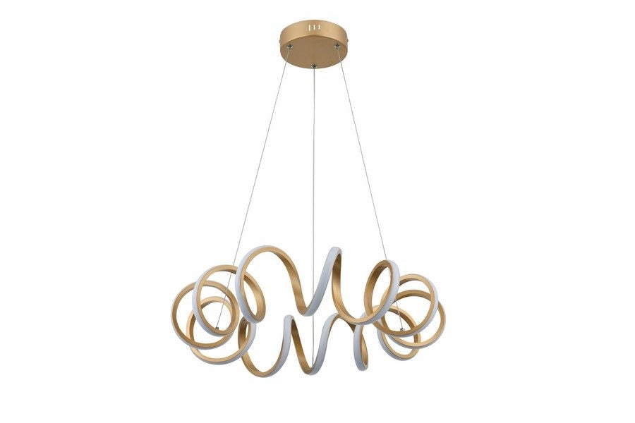 Lampadario LED Reality Loop oro Ø55 40W 4000K 3200lm Lampadario LED Reality Loop oro Ø55 40W 4000K 3200lm
