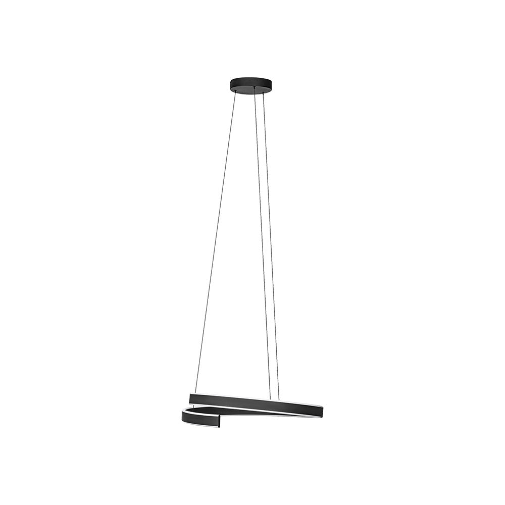 Lampadario Moderno Andabaia-Z Led Alluminio Nero Lampadario Moderno Andabaia-Z Led Alluminio Nero