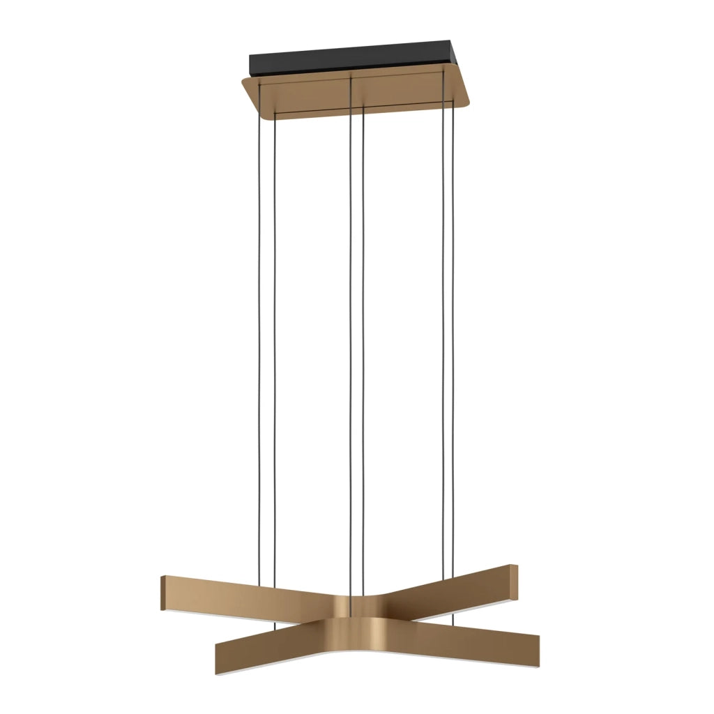 Lampadario Moderno Folcino-Z Alluminio Nero 2 Luci Led 18W 3720Lm Ip20 Lampadario Moderno Folcino-Z Alluminio Nero 2 Luci Led 18W 3720Lm Ip20