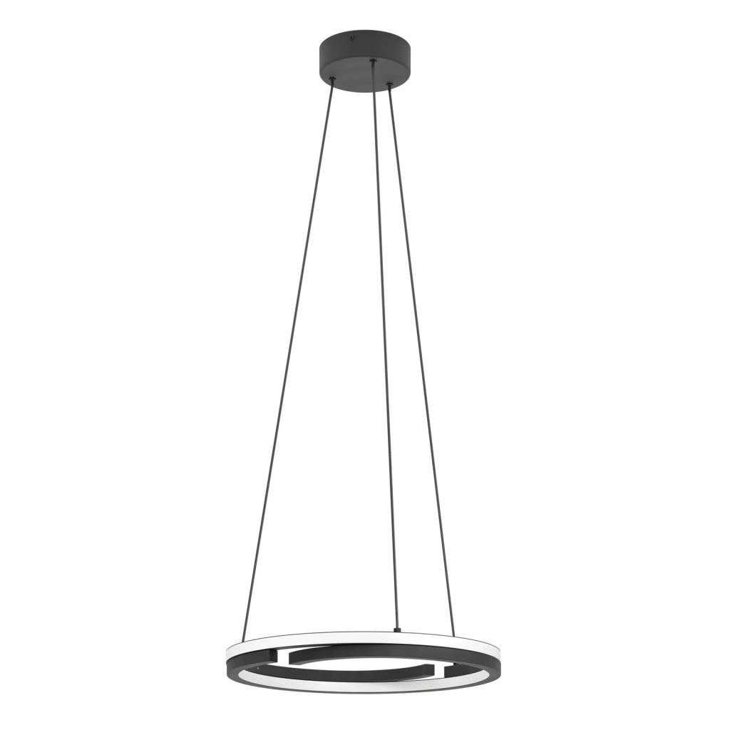 Lampadario Moderno Mezzomonte Alluminio Nero 2 Luci Led 40W 2220+2220Lm Ip20 Lampadario Moderno Mezzomonte Alluminio Nero 2 Luci Led 40W 2220+2220Lm Ip20
