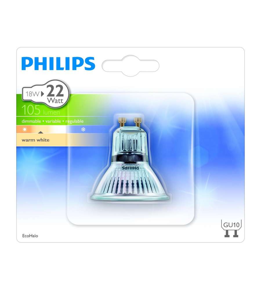 Lampadina Ecohalo T Wist 18 W Gu10 230v 25d 1bc/10 - Philips