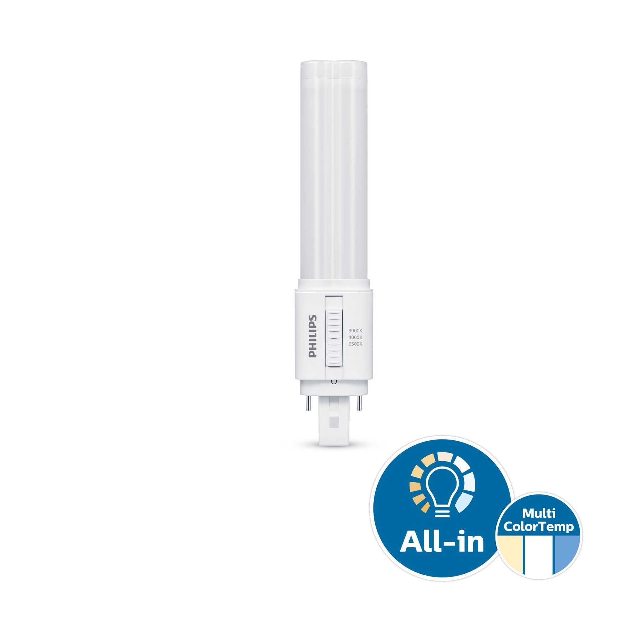 Lampadina Led G24d 8.9w Multitono Philips - Plcl26allin360