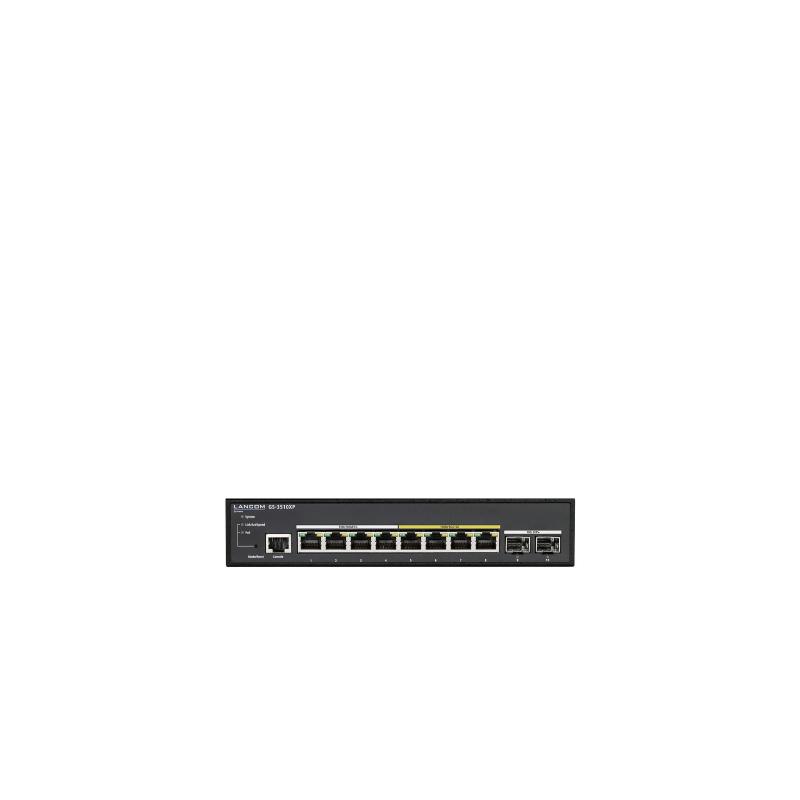 Lancom gs-3510xp gestito l2 2.5g ethernet (100/1000/2500) supporto power over ethernet (poe) 1u nero Lancom gs-3510xp gestito l2 2.5g ethernet (100/1000/2500) supporto power over ethernet (poe) 1u nero