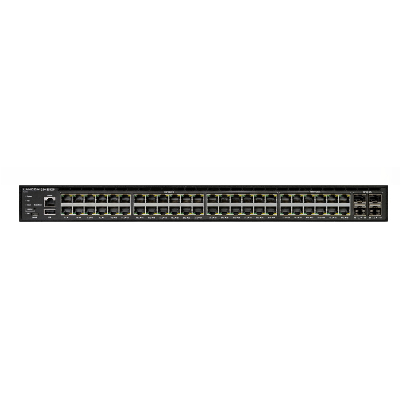 Lancom gs-4554xp gestito l3 2.5g ethernet (100/1000/2500) supporto power over ethernet (poe) 1u nero