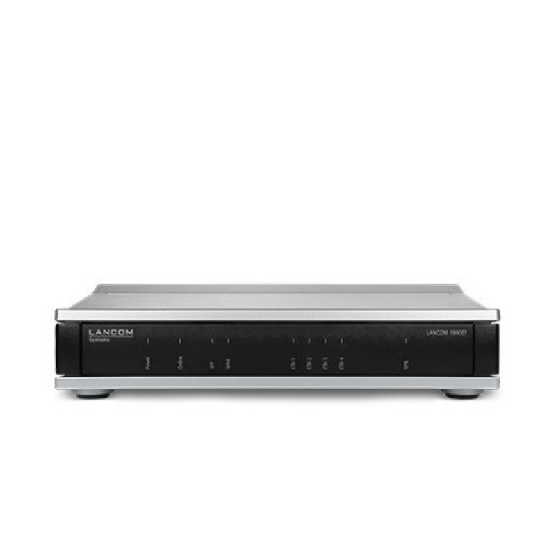 Lancom systems 1800ef router cablato gigabit ethernet nero, argento