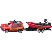 Land Rover Defender with boat Modellino di SUV Preassemblato, Veicolo modello