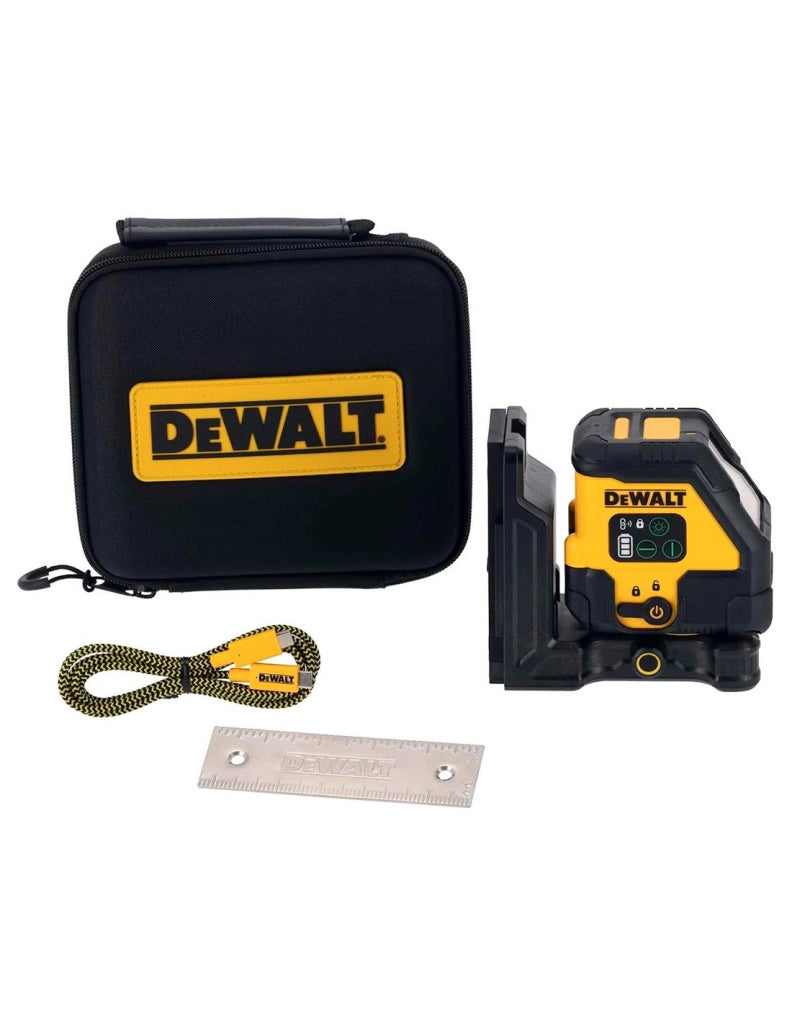 Laser multilinea con raggio verde USB-C 2 linee a DeWALT DCLE14201GB