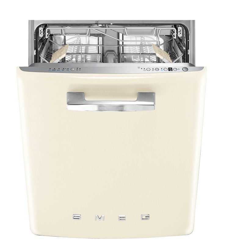 LAVASTOVIGLIE INCASSO Incasso sottopiano SMEG STFABCR3, Programmi 11, Dimensioni: L 59,8 cm, A 88,5 P 62,7 Rumorosità 44 dB(A), Consumo di acqua 9 l, panna, Classe B