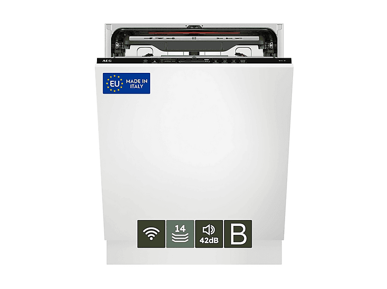 LAVASTOVIGLIE INCASSO Pannello frontale non in dotazione AEG FSK75778P, Programmi 7, Dimensioni: L 59,6 cm, A 81,8 P 56 Rumorosità 42 dB(A), Consumo di acqua 9,9 l, Classe B
