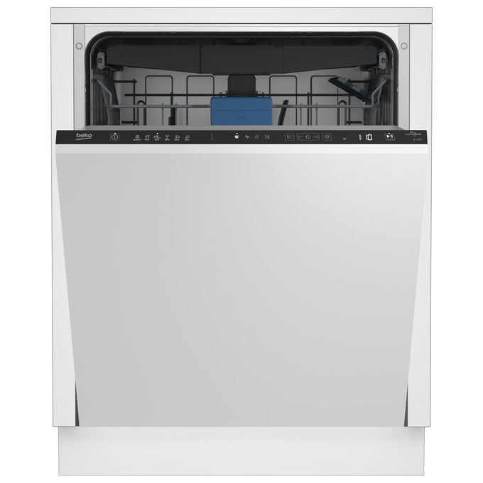 LAVASTOVIGLIE INCASSO Pannello frontale non in dotazione BEKO BDIN37530, Programmi 6, Dimensioni: L 59,8 cm, A 81,8 P 55 Rumorosità 44 dB(A), Consumo di acqua 9,9 l, Bianco, Classe D
