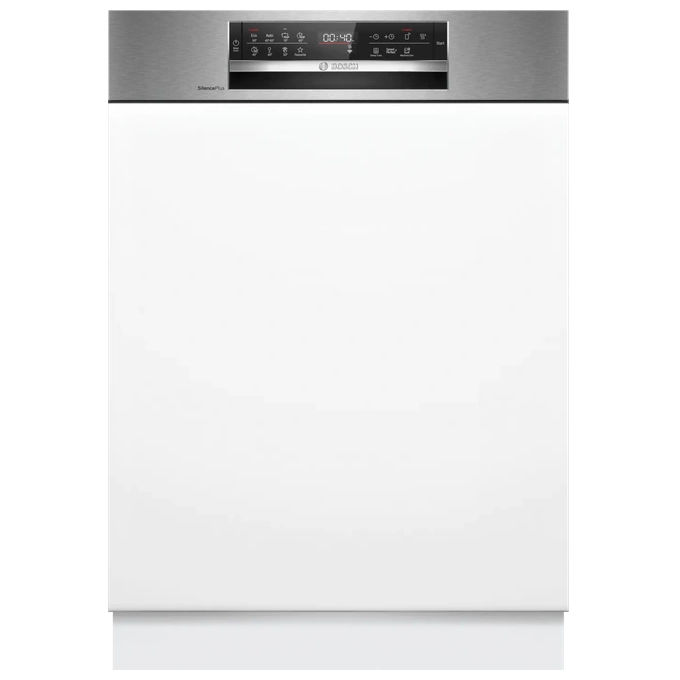 LAVASTOVIGLIE INCASSO Pannello frontale non in dotazione BOSCH SMI6ECS12E, Programmi 8, Dimensioni: L 59,8 cm, A 81,5 P 57,3 Rumorosità 42 dB(A), Consumo di acqua 9 l, Acciaio spazzolato, Classe