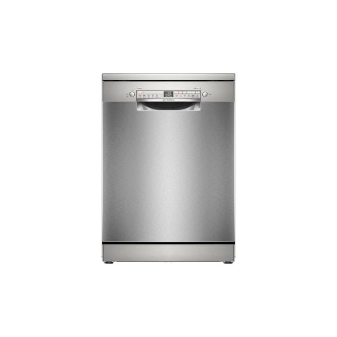 LAVASTOVIGLIE Libera installazione (FS) BOSCH SMS2HTI06E, Programmi 5, Dimensioni: L 60 cm, A 84,5 P Rumorosità 46 dB(A), Consumo di acqua 9 l, Acciaio spazzolato anti-impronta, Classe C