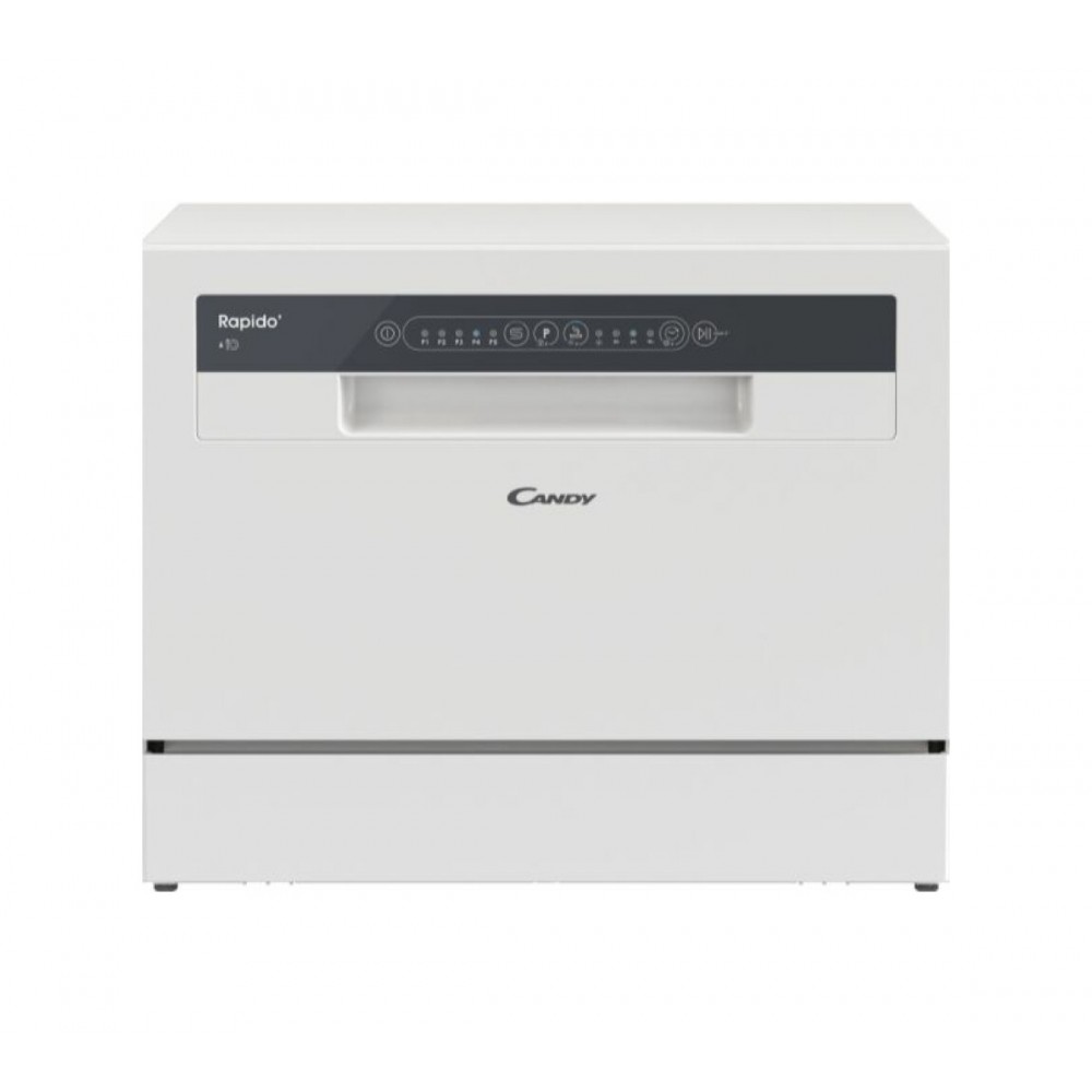 LAVASTOVIGLIE Libera installazione (FS) CANDY CP 6E51LW, Programmi 5, Dimensioni: L 55 cm, A 44,3 P 50,1 Rumorosità 51 dB(A), Consumo di acqua 6,5 l, Bianco, Classe E